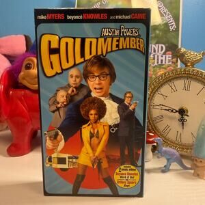 Austin Powers Goldmember VHS 2002 • Tested • Beyoncé • Mike Myers • Sleeve